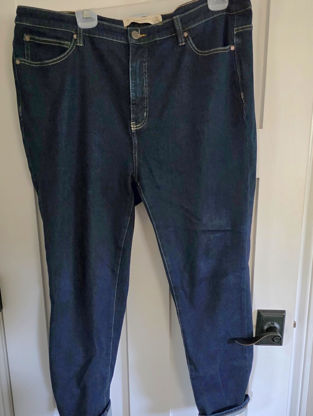 Womens- Soft Surroundings- Dark Blue Stretch Jeans